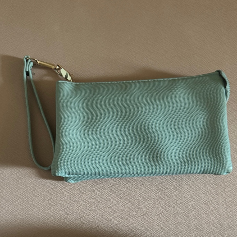 Elegant Soft BlueClutch Bag